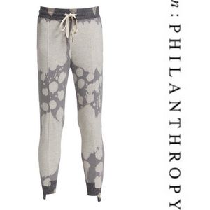 NWT n:philanthropy Malo Tie-Dye Joggers Gray